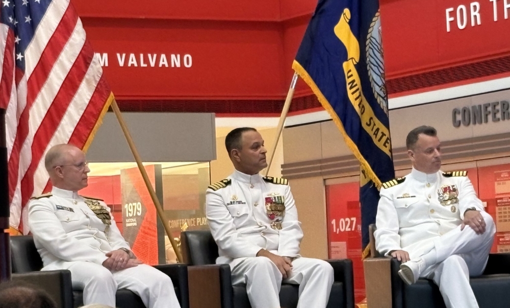 Chief of Naval Operations Presides over local NROTC Change of Command and Retirement